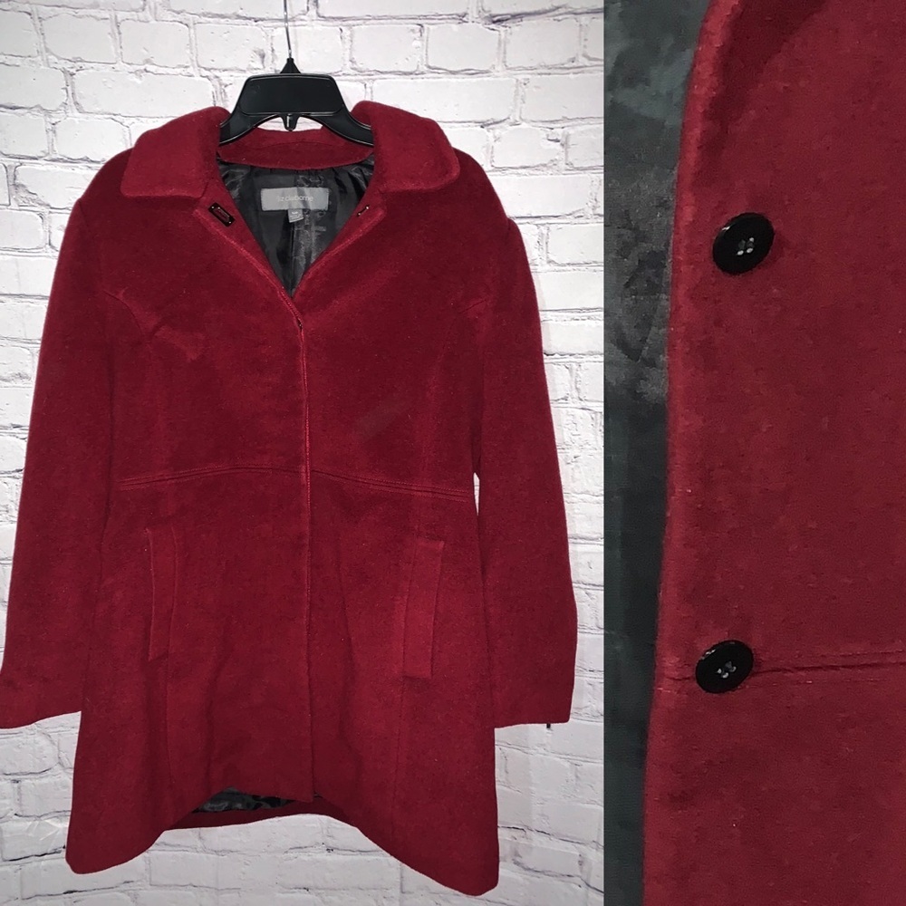 Liz Claiborne Peacoat Jacket SZ 12P